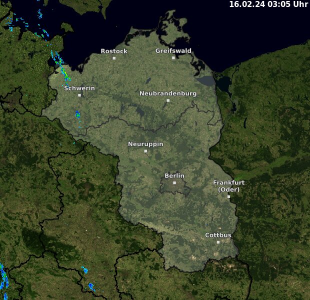 Radarbild MV - Niederschlagsradar - Wetterdienst.de