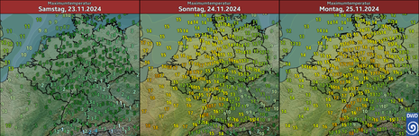 Prognose der Höchsttemperaturen