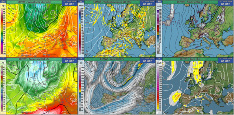 Großwetterlage in Europa für Dienstag 11.06.2024 00 UTC (Quelle DWD)