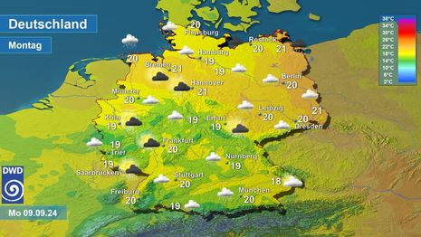 Wetter und Temperatur (Quelle DWD)