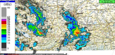 Schwere Gewitter gab es gestern am Alpenrand