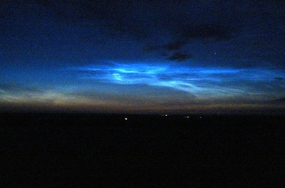 Mitternachtsdämmerung & nachtleutende Wolken - Anfang Juli 