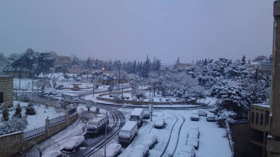 Schnee in Aleppo