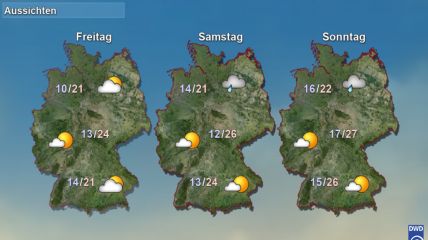 Deutschlandwetter - Wetterdienst.de